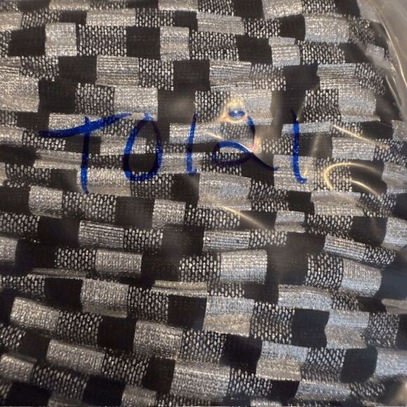 NWT‎ ZARA Black and Silver Metallic Party Mini Dress Waist Ruffle Size Small - Picture 14 of 14